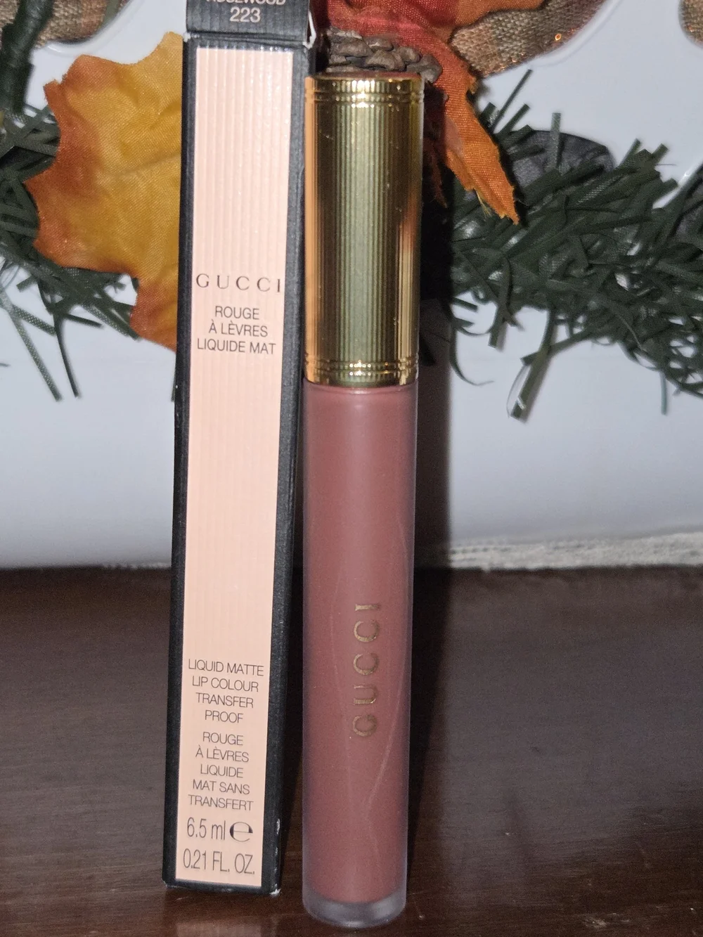 Gucci Rouge à Lèvres Liquide Mat Lipstick 223 Isabelle Rosewood 6.5ml BNIB